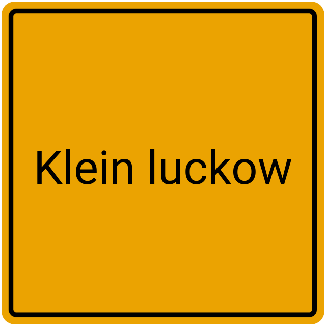 Meldebestätigung Klein Luckow